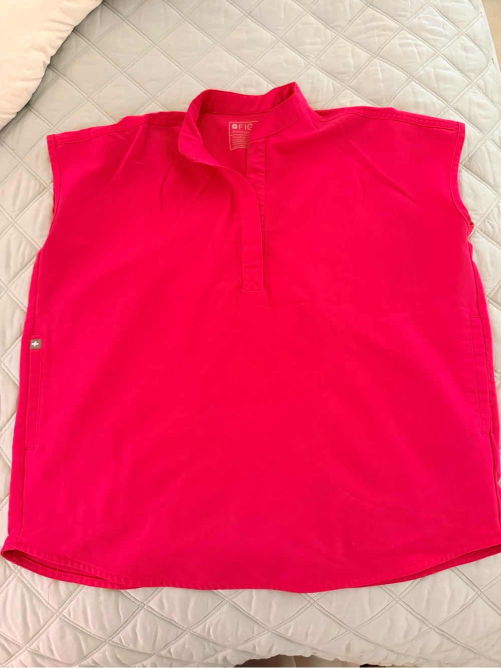 Figs Rafaela Top - Shocking Pink - XS
